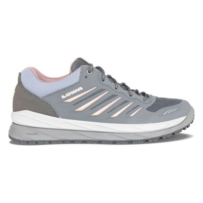 Lowa | Damen Axos GTX Lo Ws, Grau/Melone | Schneller Versand Lowa | Damen Axos GTX Lo Ws, Grau/Melone | Schneller Versand
