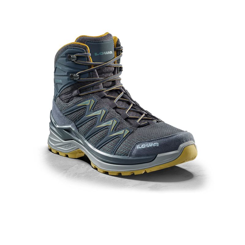 Lowa | Innox Pro GTX Mid, Herren, Stahlblau/Senfgelb | Sofort lieferbar